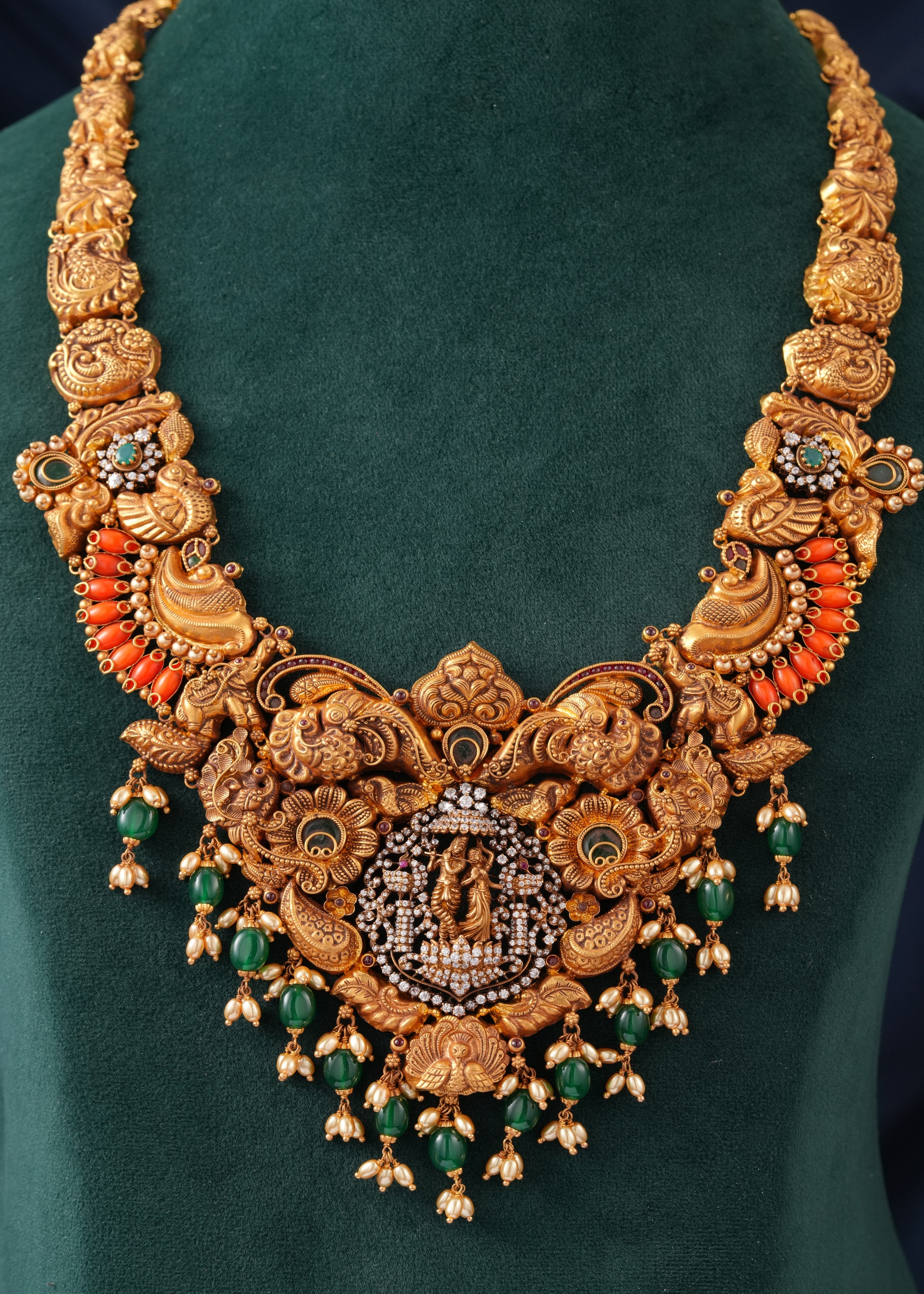 22KT RADHA KRISHNA GOLD HARAM