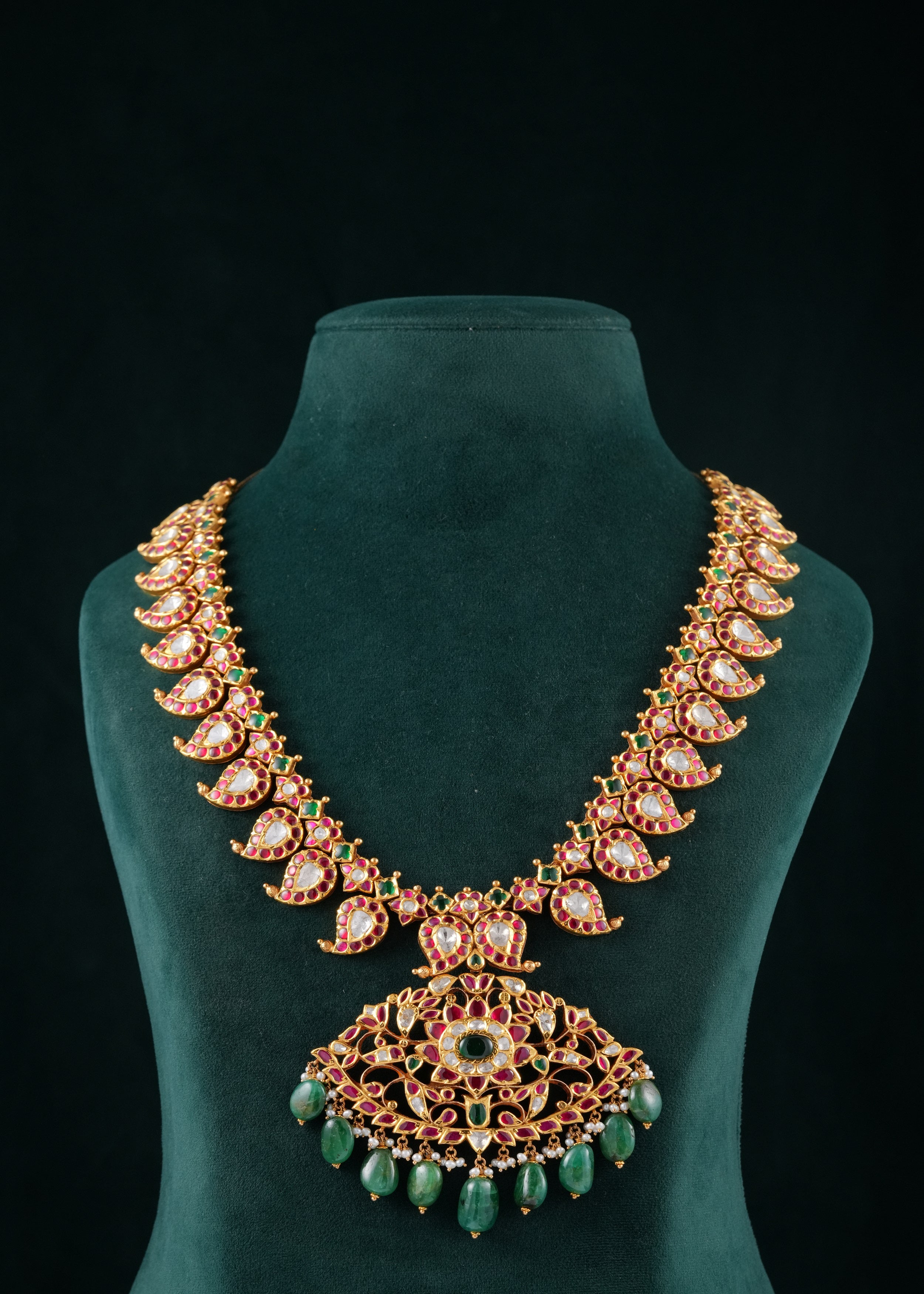 Color stone Mango leaf design Haram