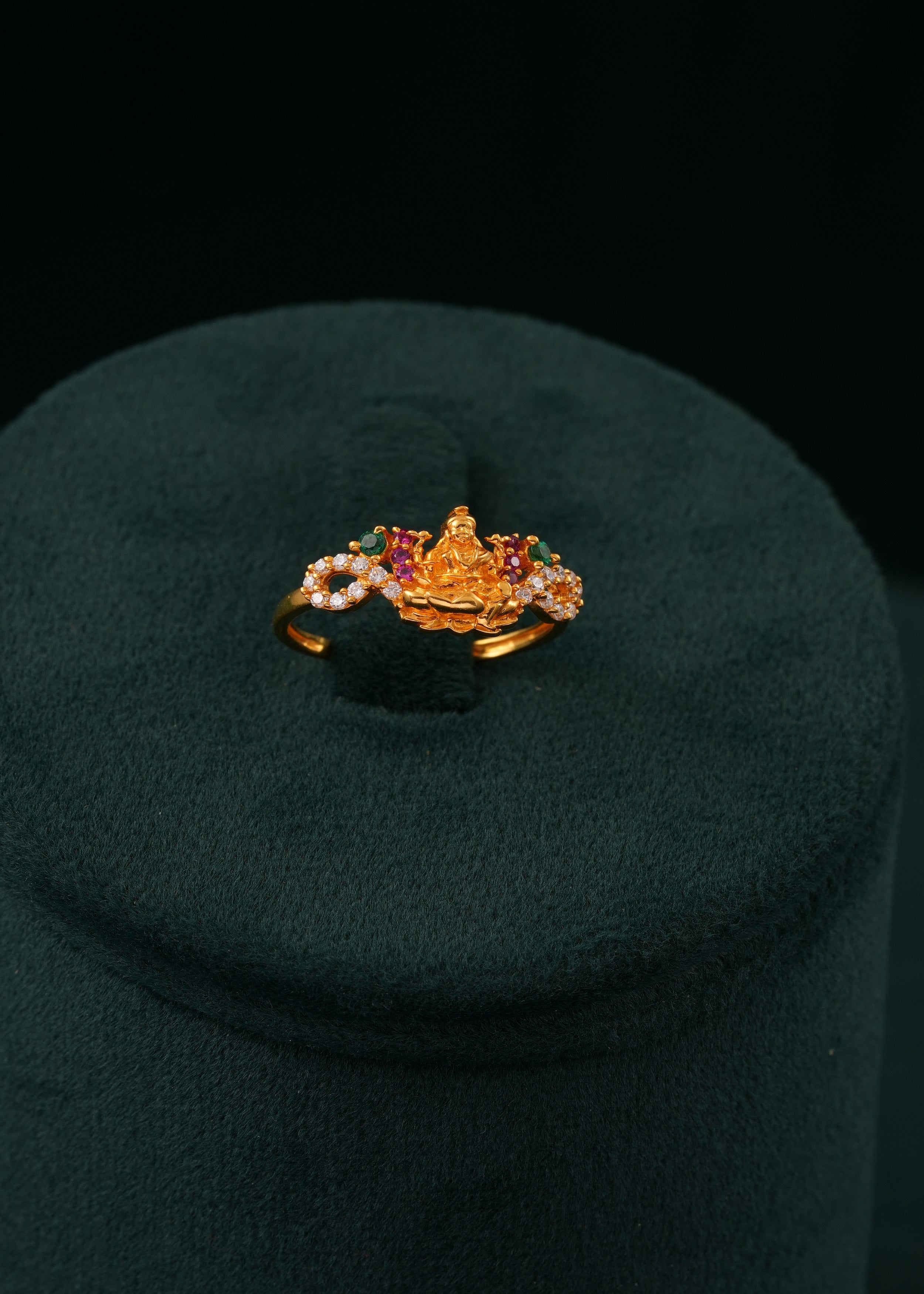 22KT LASKHMIDEVI STONE RING